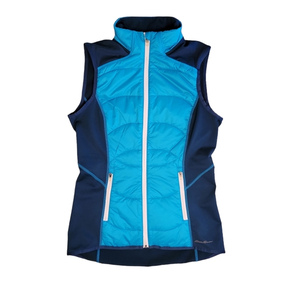 NEW Eddie Bauer Women's IgniteLite Hybrid Insulated Softshell Vest XS B… - Picture 5 of 13